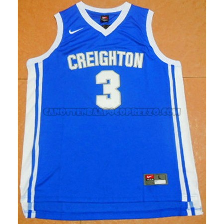 Canotte NBA NCAA Creighton Bluejays Doug McDermott Blu
